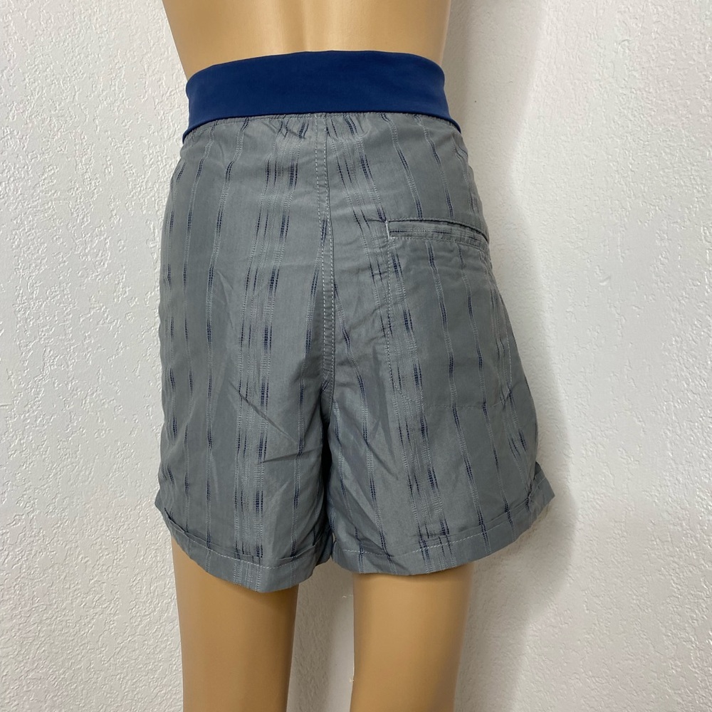 🆕 Horny Toad Flip Top Tencel Shorts with Pockets Gray Blue Women's Size L - Picture 5 of 12
